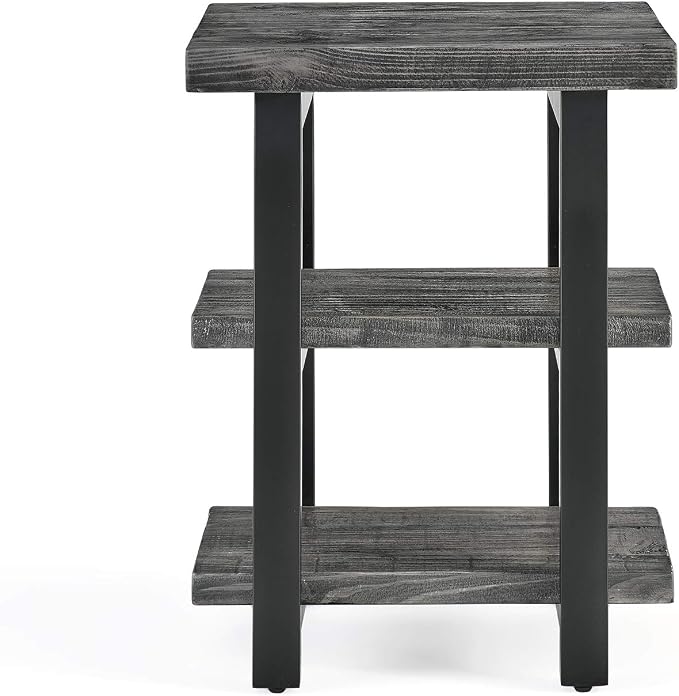 Alaterre Furniture Pomona Living Room 3-Tier Solid Wood End Table - Image 3
