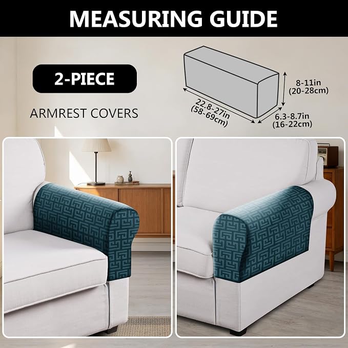 UNBBRRL Stretch Couch Armrest Covers - Image 2