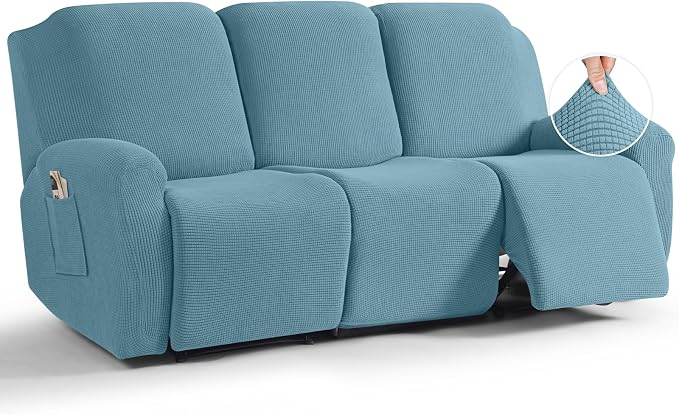 TAOCOCO Recliner Sofa Covers 8-Pieces Stretch Large Couch Covers by TAOCOCO