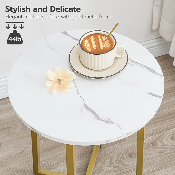 HOOBRO Side Table, Round End Accent Table - Image 6