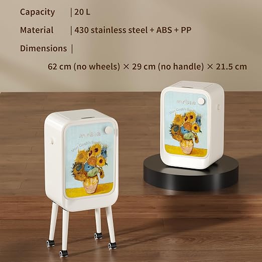 MRBIN Stainless Steel Motion Sensor Trash Can Bathroom - Image 5