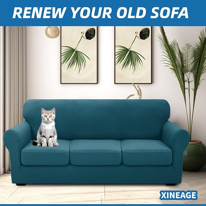 XINEAGE New 4 Pieces Extra Large Couch Covers - Image 2