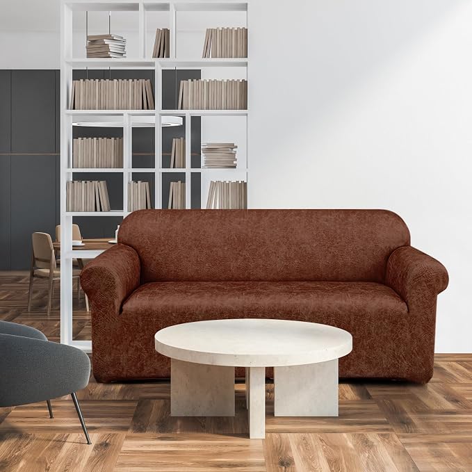 Peryiter 2 Pcs Sofa Covers Couch and Loveseat Covers Set Stretch Sofa Slipcover - Image 7