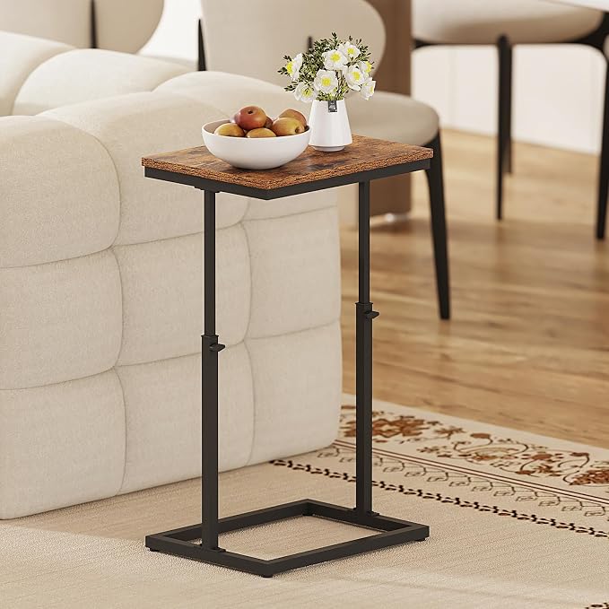 TUTOTAK End Table, Side Table, Tall Couch Table, Sofa Table, Living Room - Image 4