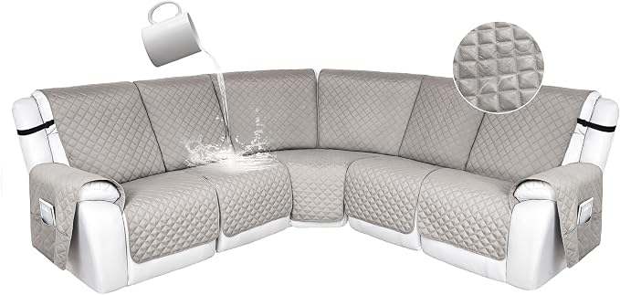 HDCAXKJ 100% Waterproof Reclining Sectional Couch Covers L Shape Recliner Sofa by HDCAXKJ
