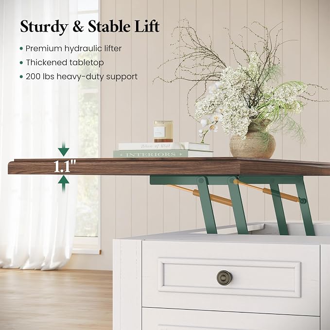 47.2" Lift Top Coffee Table - Image 6