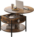 FABATO Round Lift Top Coffee Table by FABATO
