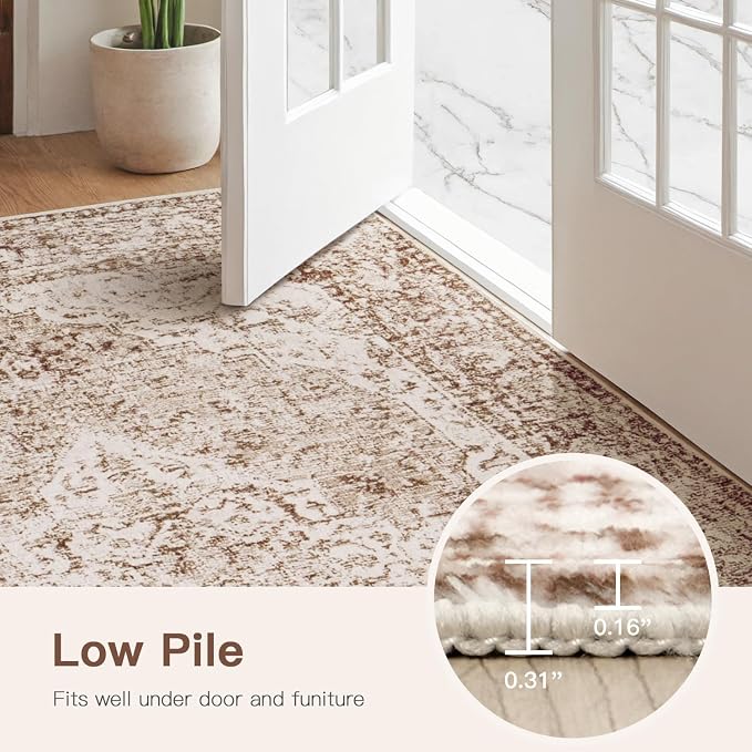 Lofus 2x8 Runner Rug for Hallways, Washable Kitchen Rugs, Non-Slip Rugs for - Image 4