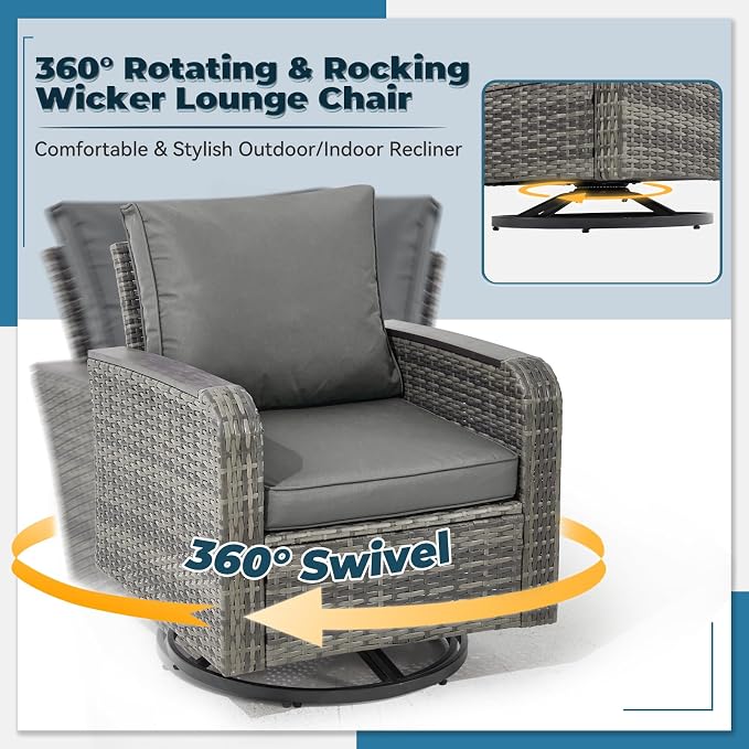 5 Pieces Outdoor Furniture Set - Image 4