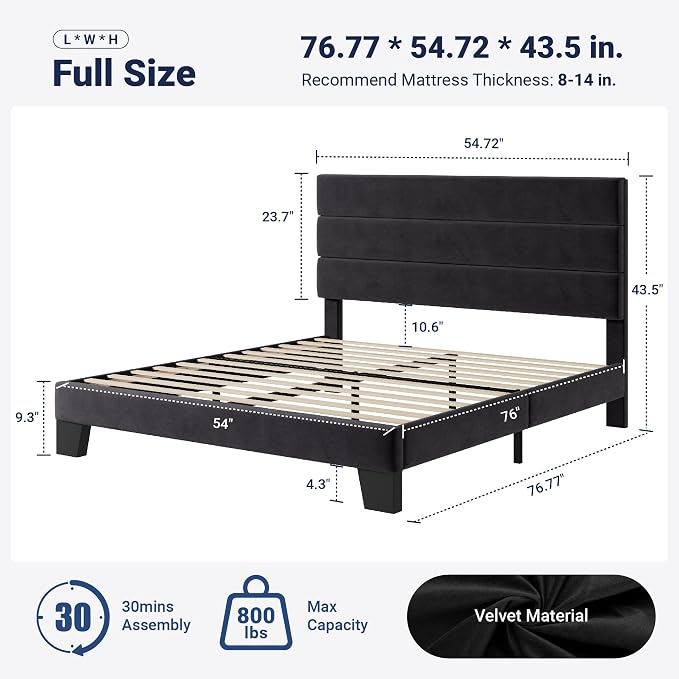 Allewie Full Size Platform Bed Frame - Image 2
