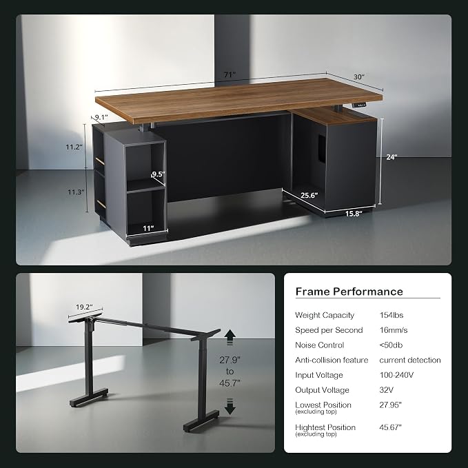 ModernMate Home Office Furniture Set, Mobile File Cabinet - Image 2