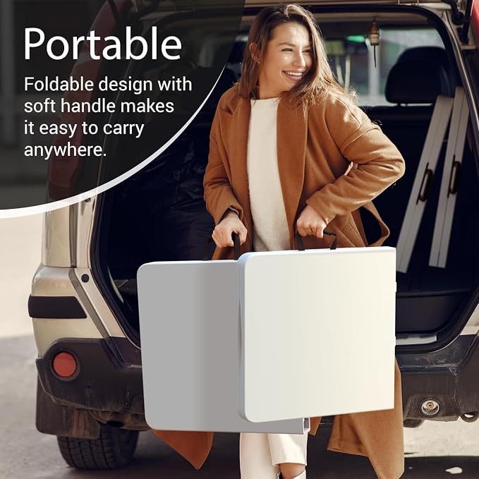 2 Pack of 4 Feet Foldable Table - Image 5