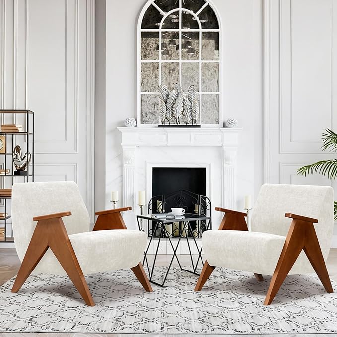 Home Accent Chair Mid Century Modern Accent Chair - Image 8