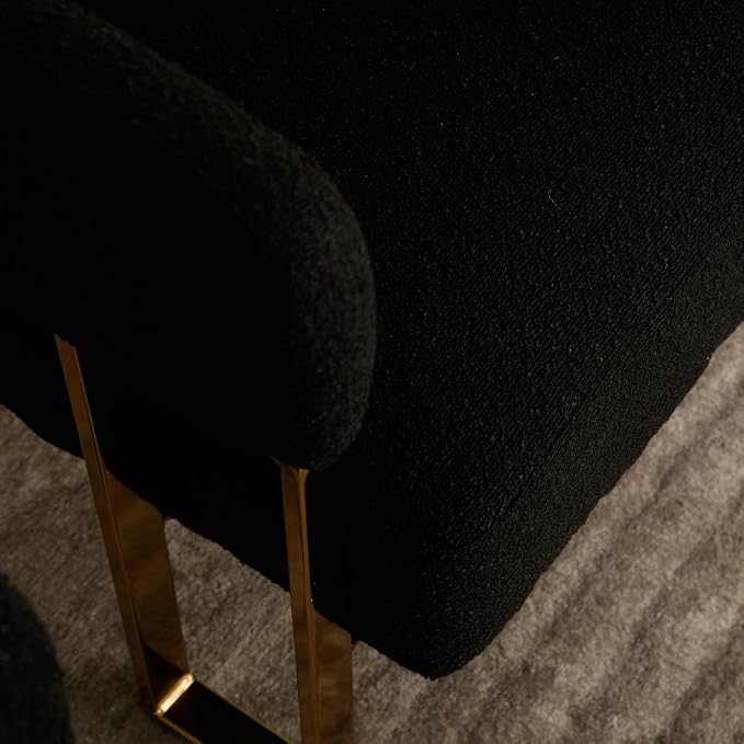 Modern Boucle Barrel Living Room Chairs Set of 2, Sherpa Upholstered Accent - Image 9