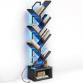 Casaottima 6-Tier Tree Bookshelf — Narrow Floor Standing Bookcase, Tall Steel & by Casaottima