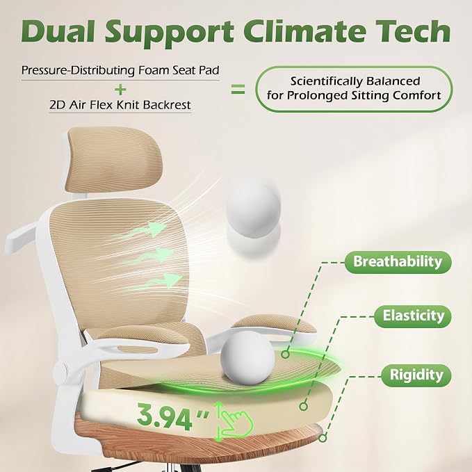 AreShark Office Chair Ergonomic Desk Chairs - Image 9