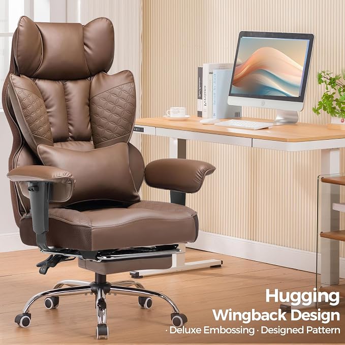COMHOMA Big and Tall Office Chair Heavy Duty Wide Ergonomic Gaming Chair - Image 3