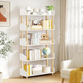 5-Tier Wooden Bookshelf, Modern Open Bookcase by OUTONLIFE