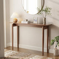 AQIMUELE Wood Console Table Walnut Entryway Table, Thin Console Table, Sofa by AQIMUELE