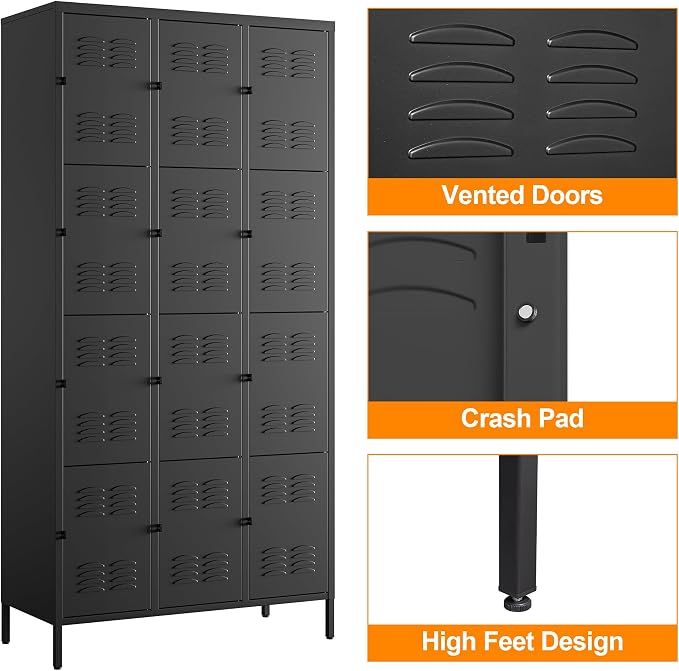 Metal Locker Storage Locker, Assemble Required - Image 4
