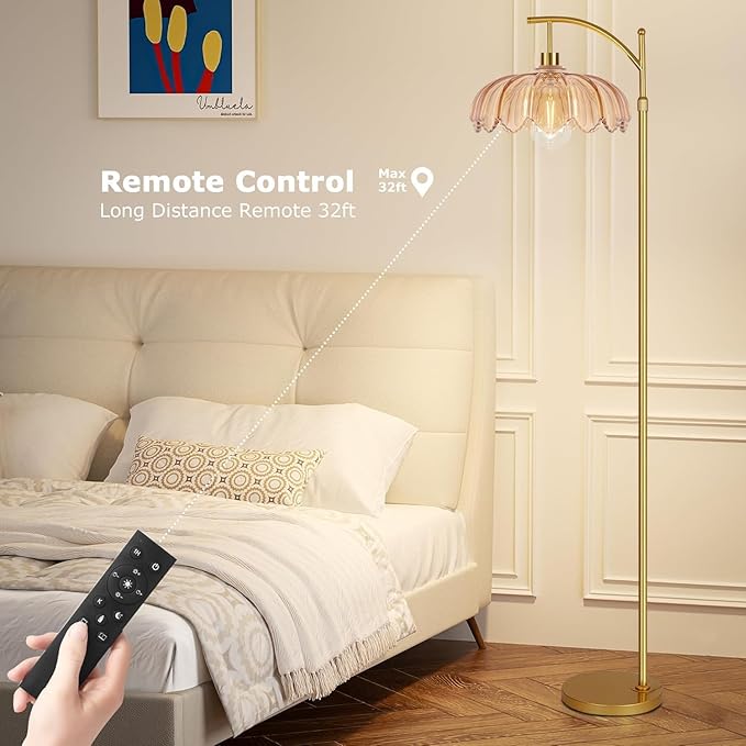 Vintage Floor Lamps for Living Room Glass Floor Lamp - Image 4