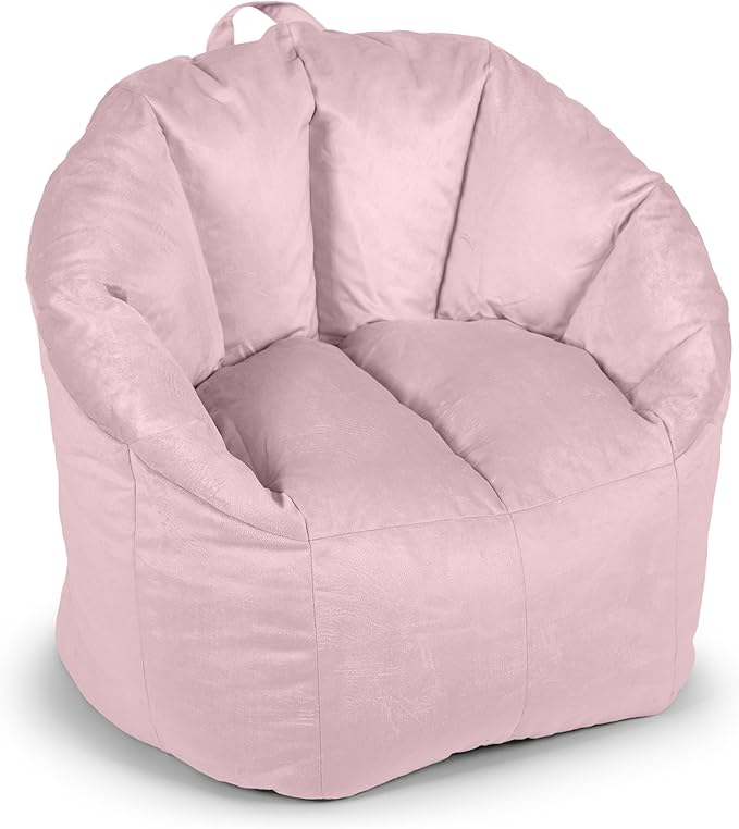Big Joe Milano Plush Desert Rose Beanbag Chair by BigJoe