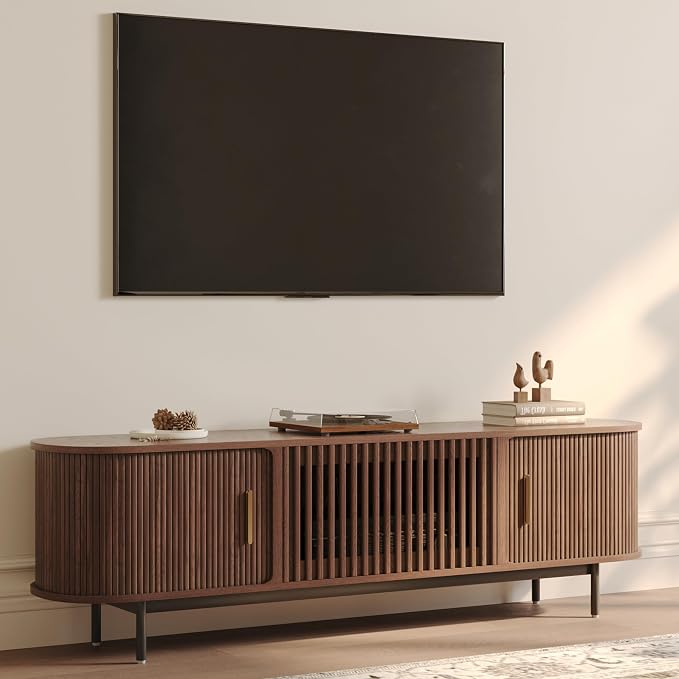 POVISON Fully-Assembled Mid Century Modern TV Stand by POVISON