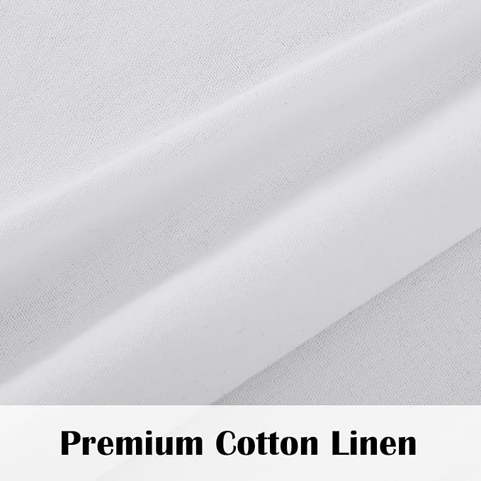 FRAMICS Farmhouse Cotton Linen Curtains - Image 5