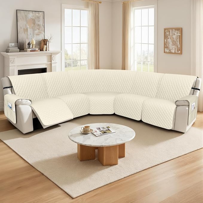 Arfntevss Recliner Sectional Couch Covers 1OO% Waterproof L Shape Sofa Cover - Image 7