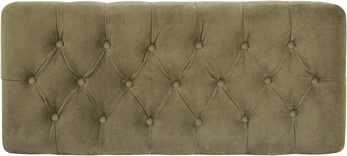 Homepop Home Decor | Tufted Ainsley Button Storage Ottoman Bench - Image 6
