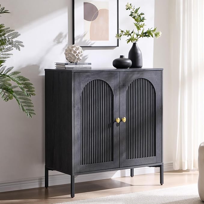 IFBUY Modern Sideboard Buffet Cabinet, Wooden Modular Coffee Bar Cabinets by IFBUYFarmhouseFurniture