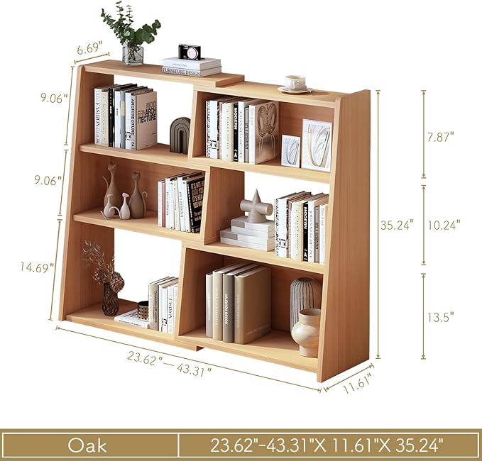 IOTXY Wooden Extendable Shelf Bookcase - Image 2