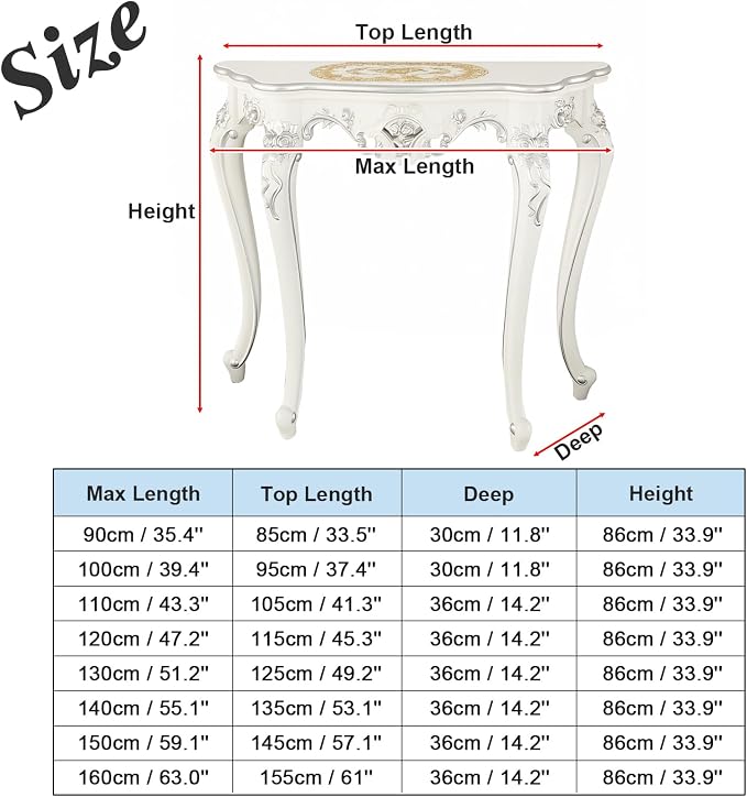 Vintage French Console Table, Wood Entryway Table - Image 3