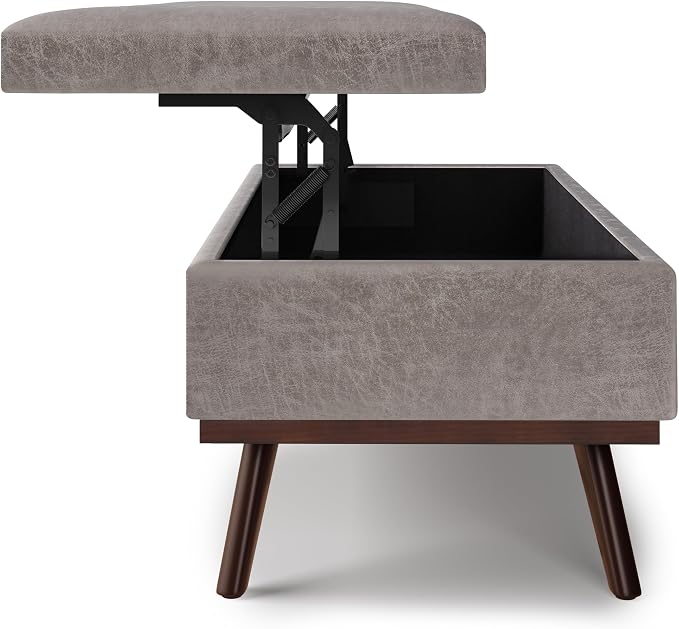 SIMPLIHOME Owen Lift Top Coffee Table Storage Ottoman - Image 9