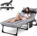 ABORON Chaise Lounge Chair, 5 Positions Padded Outdoor Tanning Chair, Heavy by ABORON
