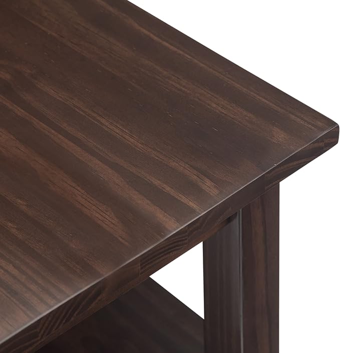 SIMPLIHOME Warm Shaker Solid Wood 14 inch Wide Transitional-Style Narrow Sides - Image 5