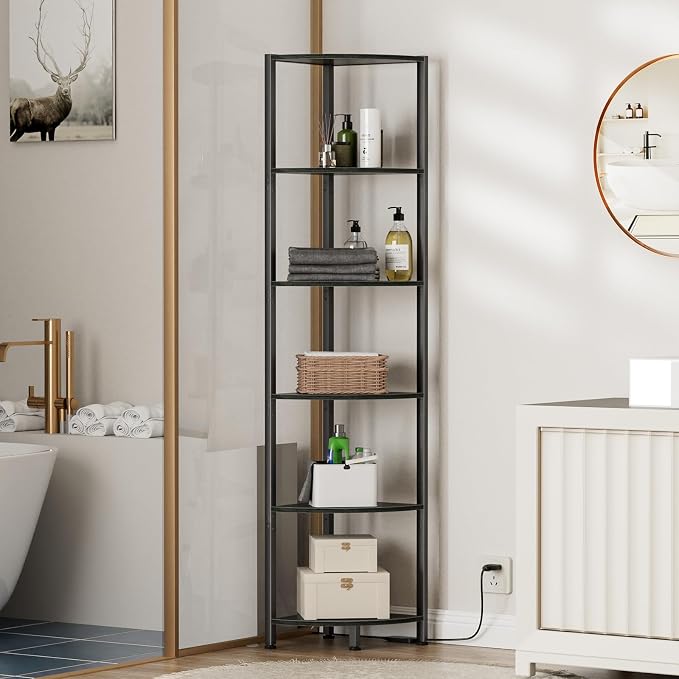 Furnulem 6 Tier Corner Shelf - Image 5