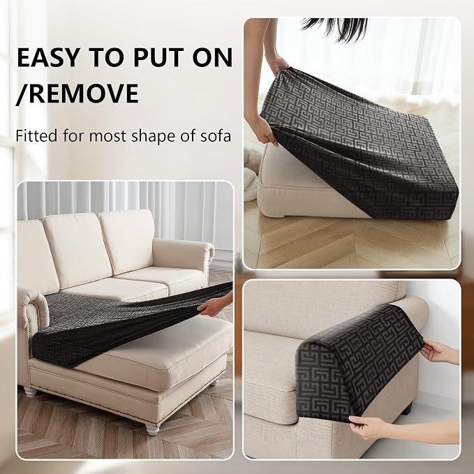 UNBBRRL Stretch Couch Backrest Cushion Cover - Image 4