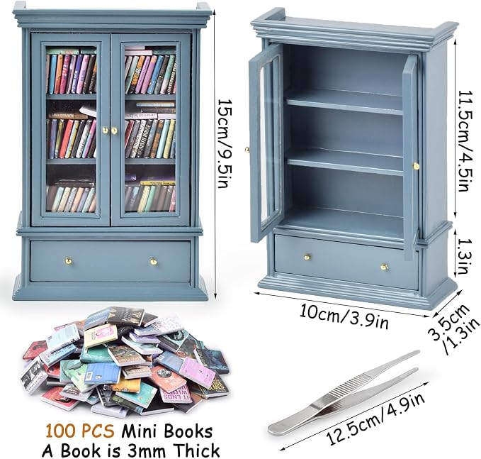 Anxiety Bookshelves, Anxiety Bookshelf, Handcrafted Mini Bookshelf - Image 3