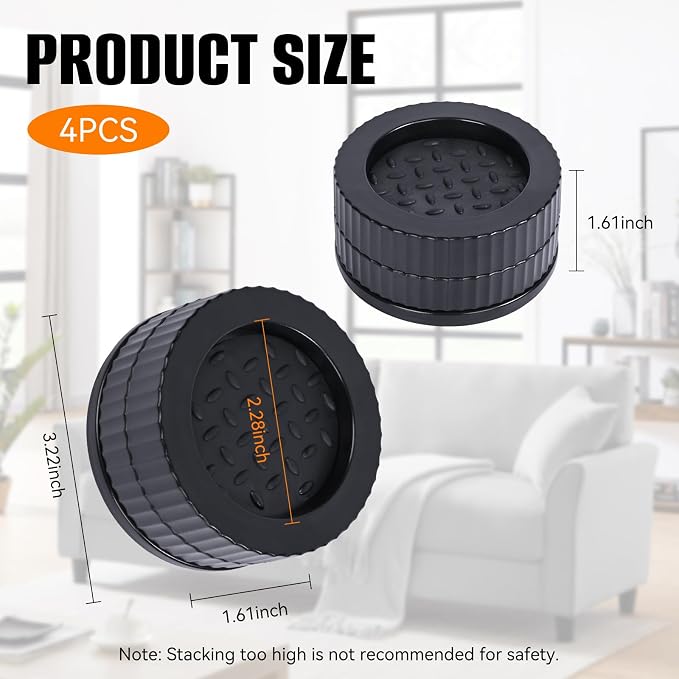 Adjustable Furniture Risers 1 inch - Image 3