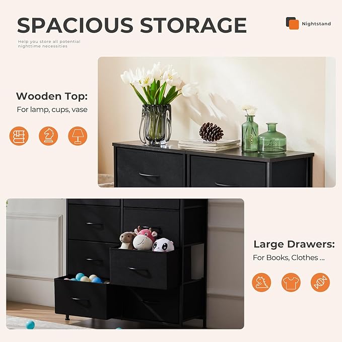 Sweetcrispy Dresser, Dresser for Bedroom Drawer Organizer Storage Drawers - Image 4