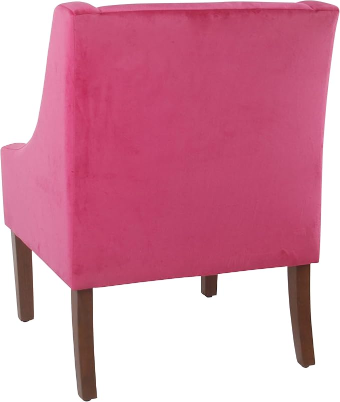 Homepop Home Decor | Upholstered Classic Swoop Arm Accent Chair | Accent Chairs - Image 7