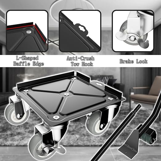 Furniture Dolly Set 5 Wheels Heavy Duty, Furniture Movers - Image 3