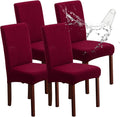 Genina Waterproof Chair Covers for Dining Room, Stretch Jacquard Dining Chair by Genina