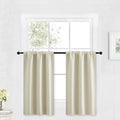 RYB HOME Kitchen Curtains Over Sink 36 inch Length, Rod Pocket Summer Light UV by RYBHOME