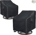Outdoor Swivel Lounge Chair Cover 2 Pack, 35 W x 37 D x 38.5 H inches, 100% by LSongSKY