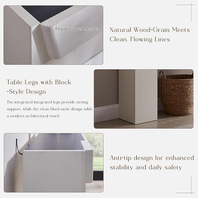 JXQTLINGMU 63" Modern Console Table - Image 4