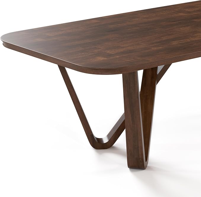 Furniture of America Nazaen I 94.5" Mid-Century Modern Solid Wood Live Edge - Image 8