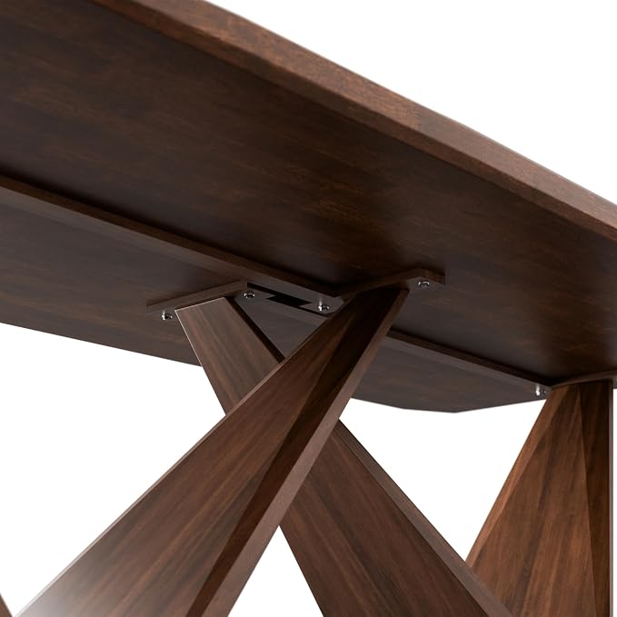 Furniture of America Nazaen III 82.5" Mid-Century Modern Solid Wood Live Edge - Image 9