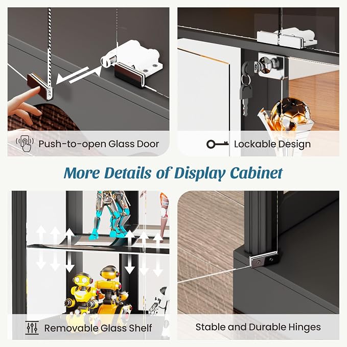 Dystler 71'' Glass Display Cabinet - Image 6